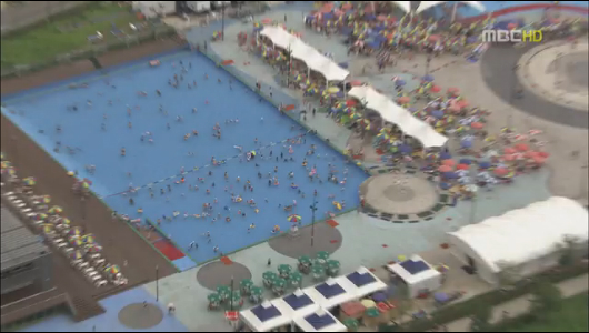 가마솥 한반도무더위 속 도심 "덥다 더워"