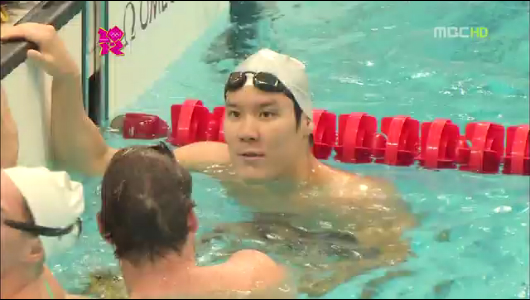 런던올림픽 박태환 준비 끝400m 금빛물살 시작