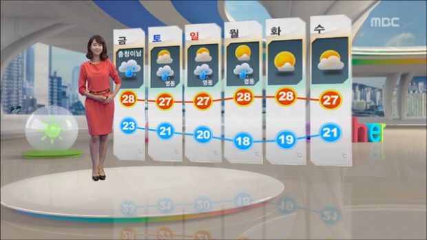 날씨 중부 3080mm 전라도 최고 120mm전국 많은 비