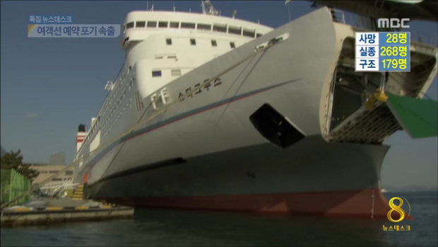 국내 최대 여객선사 직격탄"배 두렵다" 취소 속출