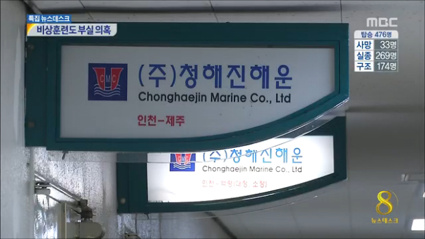 청해진해운 안전 교육에 54만원 썼다비상훈련도 부실