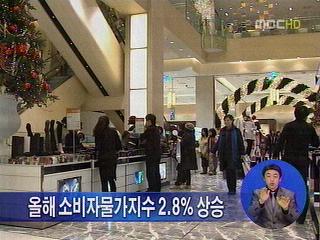 올해 소비자물가지수 28 상승