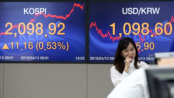 코스피 2100 돌파 코앞3년 8개월 만에 최고 수준