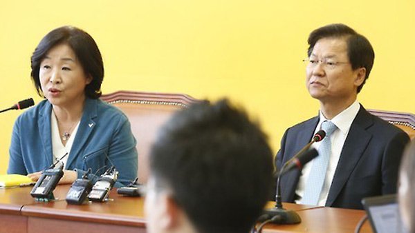 심상정천정배 "역사교과서 국정화 야권 공조로 저지"