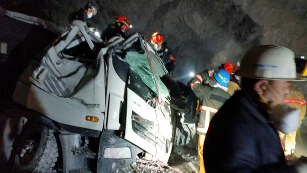 삼척 석회석광산 붕괴사고1명 사망