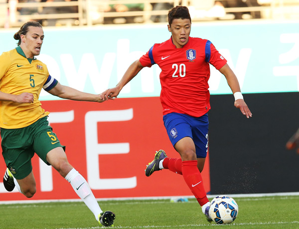 올림픽축구 '지언학·연제민 골' 한국, 호주에 2-0 낙승