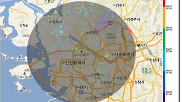 기상청 천둥번개 정보 실시간 제공