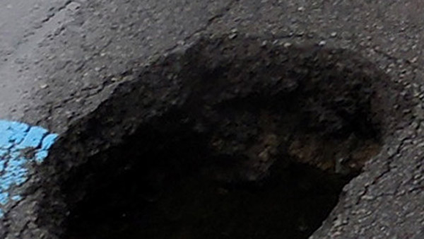 안산서 싱크홀 발생인명피해 없어