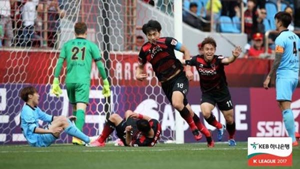 양동현 결승골 포항 대구에 21 승리5경기 무패