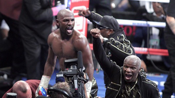 메이웨더 은퇴 선언 "맥그리거 내 마지막 댄스 파트너"