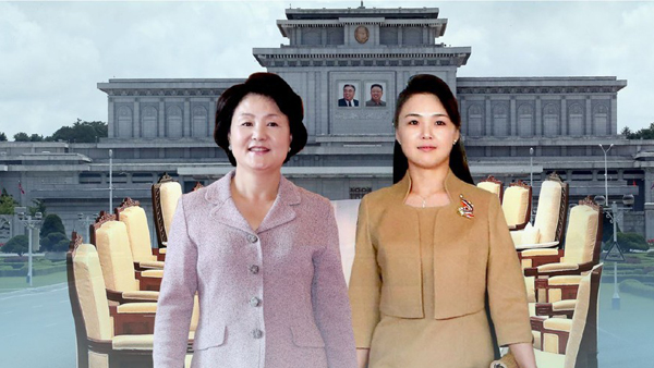 김리 여사 음악대학 찾아 우리는 하나 함께 부르며 화합