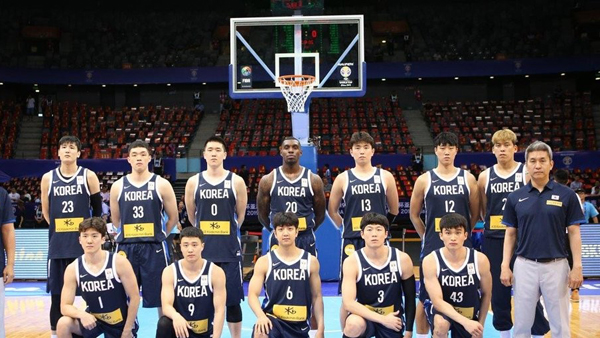 한국 남자농구 세계 랭킹 33위로 두 계단 하락