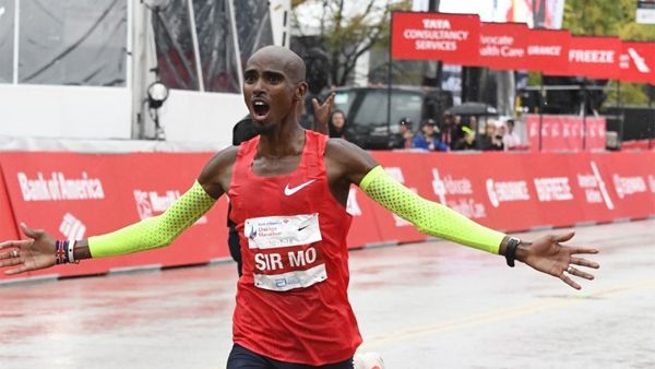 2018 시카고 마라톤 영국 장거리 스타 모 패라 우승