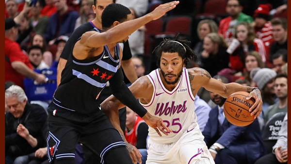 NBA 로즈 고향팀 시카고 원정서 24점고향 팬들 MVP 연호