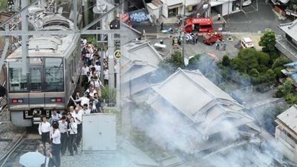 일본 오사카 지진 사망자 5명으로 늘어