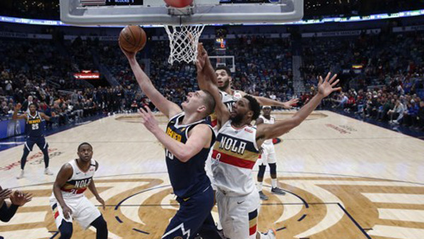 요키치 트리플더블덴버 데이비스 빠진 뉴올리언스 제압