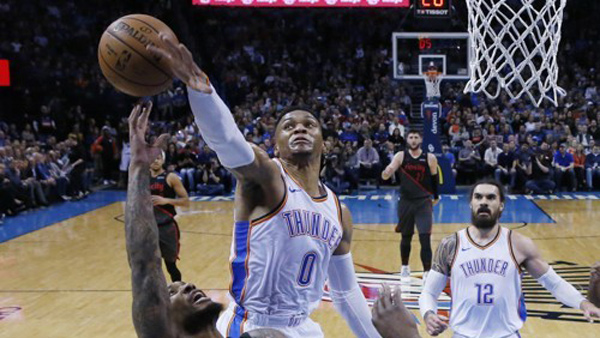 웨스트브룩 10경기 연속 트리플더블NBA 최장 기록