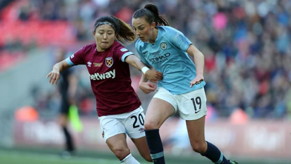 조소현 풀타임 웨스트햄 맨시티에 막혀 여자 FA컵 준우승