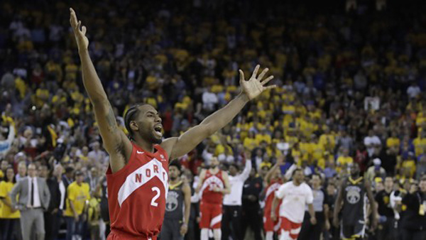 NBA 토론토 골든스테이트 꺾고 캐나다 연고 최초이자 창단 첫 우승