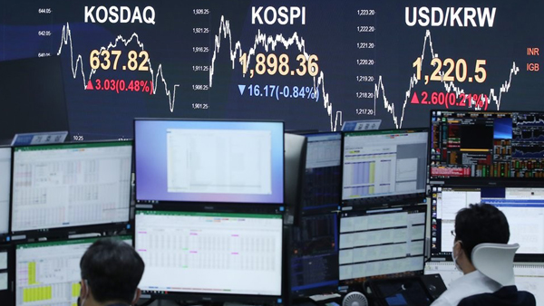 코스피 하락 마감…하루 만에 1,900선 내줘