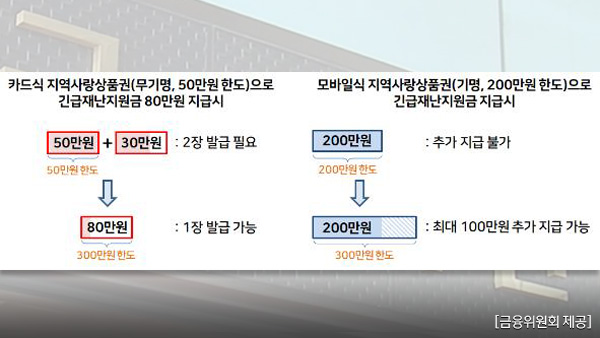 지역사랑상품권 한도 300만원으로 확대…재난지원금 담아 쓴다