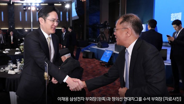 이재용·정의선 회동…현대차-삼성 전기차 배터리 첫 논의