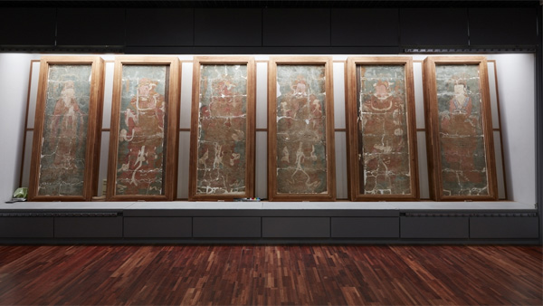 국내 현존 최고 부석사 조사당 벽화 보존처리 착수