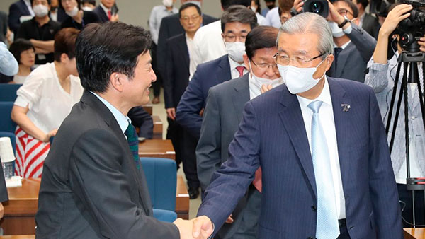 [국회M부스] '용병감독' 김종인 만난 '후보선수' 원희룡