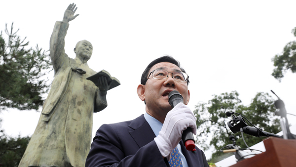 주호영, 이승만 추모식서 "건국이념 지키지 못해 송구" 