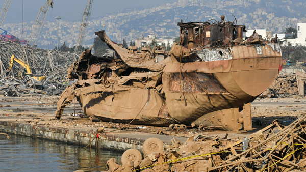 정부, 폭발 피해 레바논에 100만달러 긴급 인도적 지원