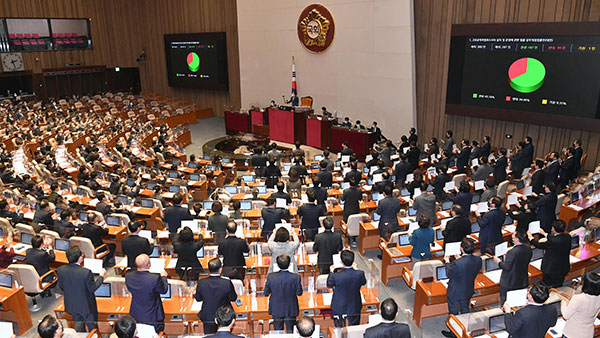 공수처법 개정안 국회 본회의 통과…찬성 187표·반대 99표