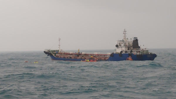 전남 여수 소리도 해상 유조선 화재…인명피해 없어