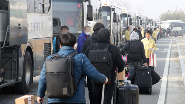 아산, 진천 격리 우한 교민 366명 오늘 퇴소 