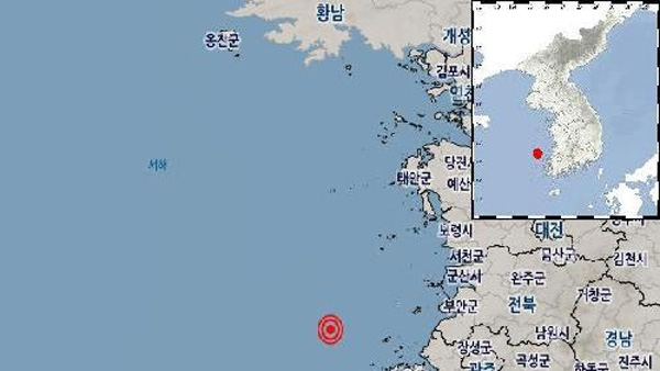 기상청 "전북 군산 어청도 남남서쪽서 규모 2.0 지진 발생"