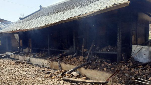 경남 산청 단독주택 불…70대 남성 사망