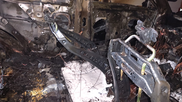 울산서 주차된 승용차 화재…1800만원 피해