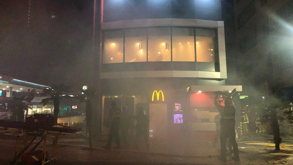 부산 해운대구 맥도날드 매장서 불…20명 대피