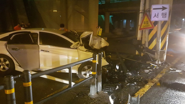 음주측정 경찰 매달고 1km 도주…음주운전 40대 검거