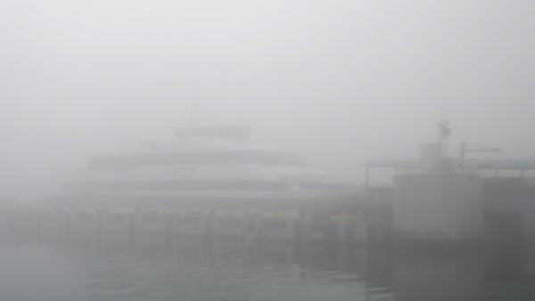 인천 앞 바다 안개로 인천-백령도 여객선 운항 차질