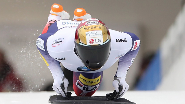 스켈레톤 윤성빈, 월드컵 시즌 첫 금메달