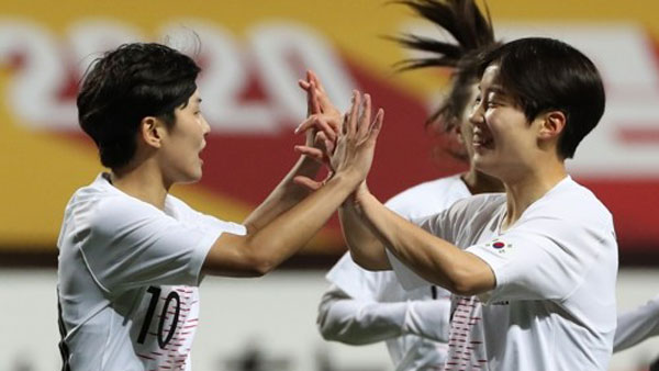여자축구 대표팀, 올림픽 최종예선 미얀마에 7-0 대승