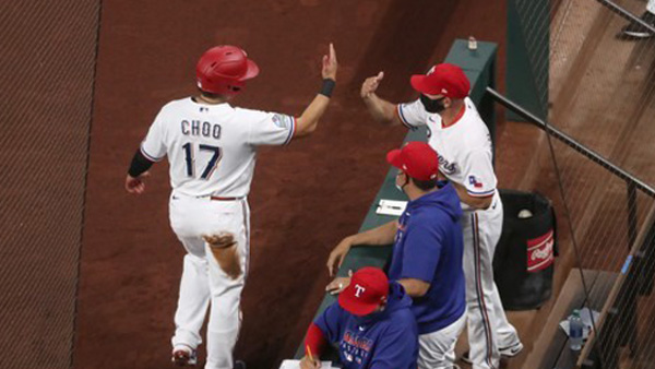 텍사스 추신수, 시애틀전서 안타 치고 도루하고…타율 0.200