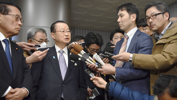 방한 일한의원연맹 간사장 '징용 배상' 문희상 법안 입법 요청