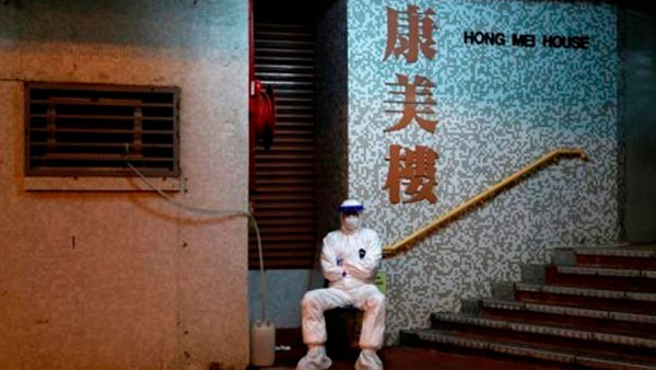 홍콩 아파트 파이프라인 통한 감염 가능성…