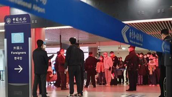 난징도착 아시아나기 中승객 음성판정…동승 한국인 자가격리로