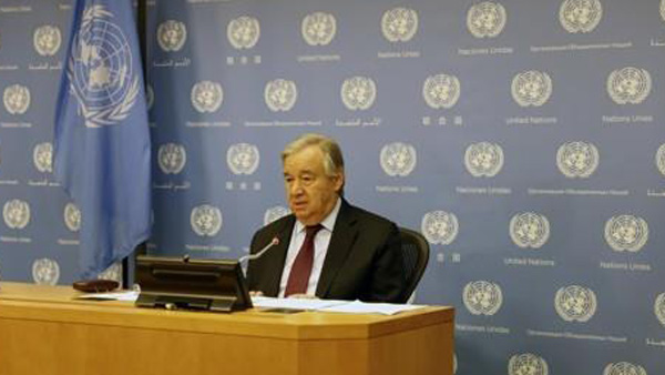유엔총장, 코로나19·기후변화 거론 "한국, 따라야할 본보기"