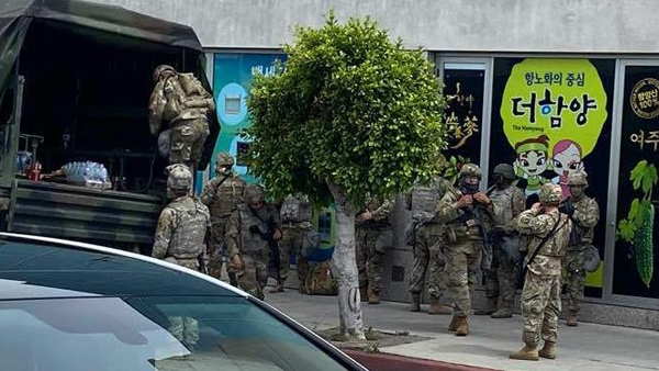 LA 한인타운에 주방위군 전격 투입…"제2의 LA폭동 사태 없어"