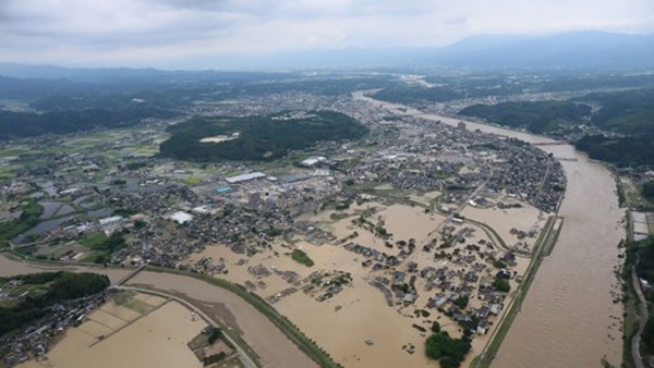 일본 구마모토현 기록적 폭우, 인명피해 50명 넘어