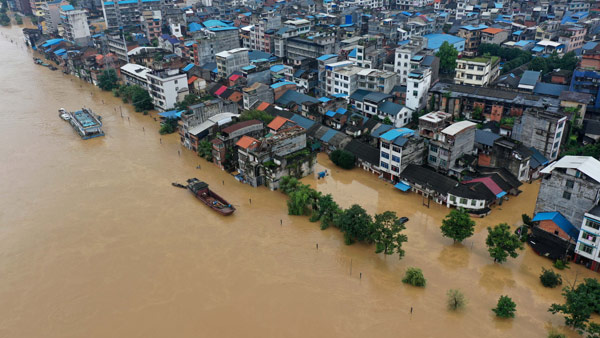중국 홍수 피해 14조원…시진핑 "지금은 결정적 시기"