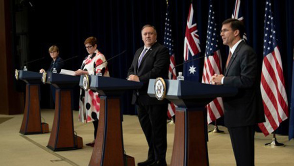 미·호주 "북미 비핵화협상 지지·北위협 대응 제재이행 재확인"